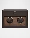 Wolf Earth Double Watch Winder In Coffee
