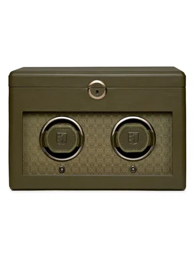 Wolf Earth Double Watch Winder In Green