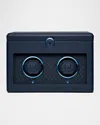 Wolf Earth Double Watch Winder In Midnight Blue