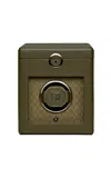 Wolf Earth Leather Single Watch Winder In Olive