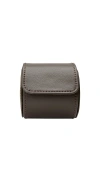 Wolf Earth Single Watch Roll In Gray