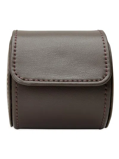 Wolf Earth Single Watch Roll In Brown