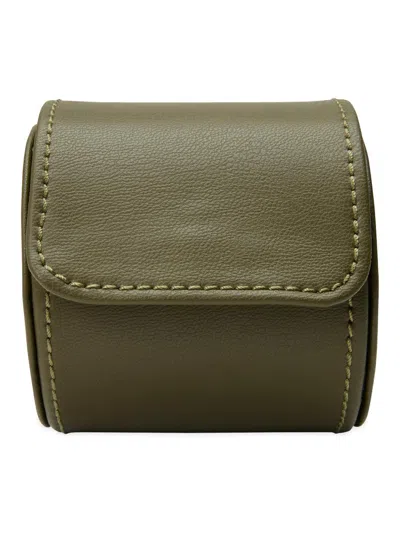 Wolf Earth Single Watch Roll In Green