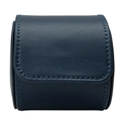 Wolf Earth Single Watch Roll In Midnight Blue