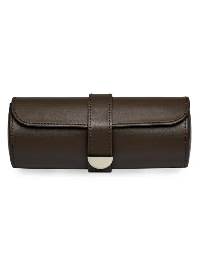 Wolf Earth Triple Watch Roll In Brown