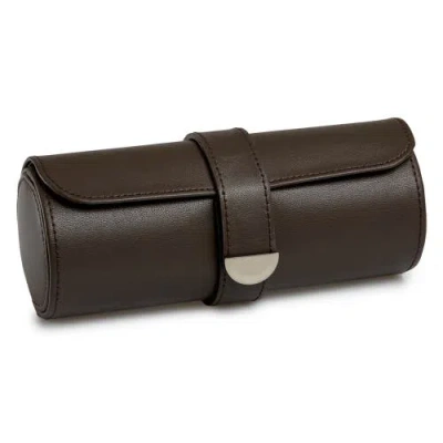 Wolf Earth Triple Watch Roll In Coffee