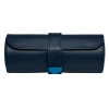 Wolf Earth Triple Watch Roll In Midnight Blue
