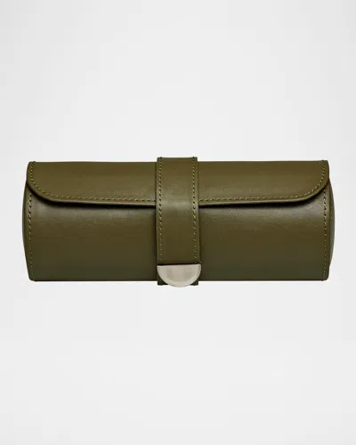 Wolf Earth Triple Watch Roll In Olive