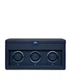 Wolf Earth Triple Watch Winder In Blue