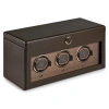 Wolf Earth Triple Watch Winder In Coffee