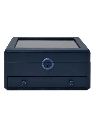 Wolf Earth Watch Stand Box In Blue