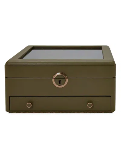 Wolf Earth Watch Stand Box In Green