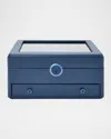Wolf Earth Watch Stand Box In Midnight Blue