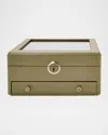 Wolf Earth Watch Stand Box In Olive