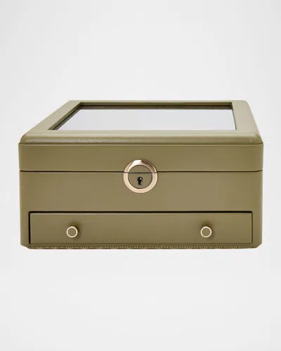 Wolf Earth Watch Stand Box In Olive