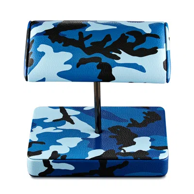 Wolf Elements Double Static Watch Stand In Blue