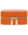 Wolf Handmade Maria Small Zip Case In Orange