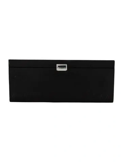 Pre-owned Wolf Heritage 6-watch Winder In Black
