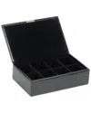 Wolf Heritage 8pc Cufflink Box In Black