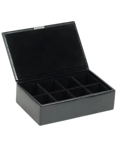 Wolf Heritage 8pc Cufflink Box In Black