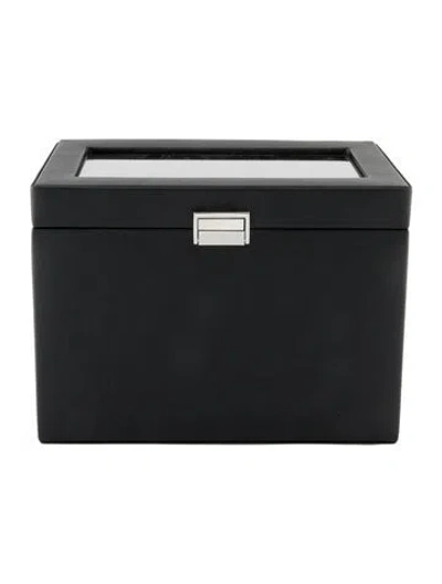 Pre-owned Wolf Heritage Dual Watch Winder In Black