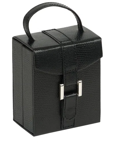 Wolf Heritage Mini Fold-out Jewelry Box In Black