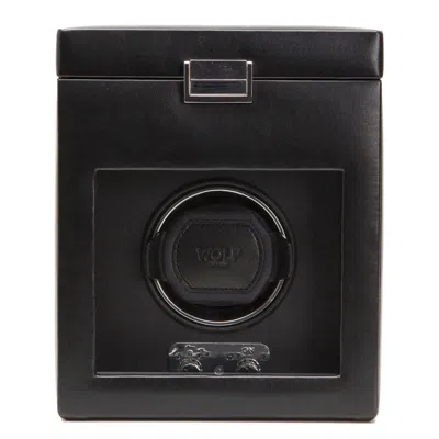 Wolf Heritage Single Winder With Storage In Black