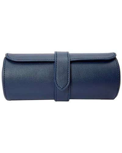 Wolf Heritage Triple Watch Roll In Blue