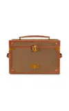 Wolf Vegan Leather Ida Trunk Jewellery Box In Khaki
