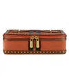 Wolf Ida Travel Zip Jewellery Case In Orange