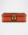 Wolf Ida Travel Zip Jewelry Case In Orange
