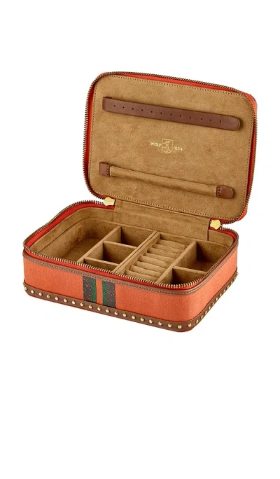 Wolf Ida Travel Zip Jewelry Case With Handle In Multi