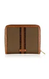 Wolf Ida Travel Zip Jewelry Portfolio In Khaki