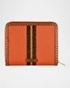 Wolf Ida Travel Zip Jewelry Portfolio In Orange