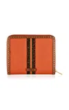 Wolf Ida Travel Zip Jewelry Portfolio In Orange