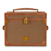 Wolf Vegan Leather Ida Trunk Jewellery Box In Brown