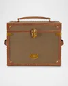 Wolf Vegan Leather Ida Trunk Jewellery Box In Brown