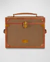 Wolf Vegan Leather Ida Trunk Jewellery Box In Khaki