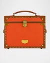 Wolf Ida Trunk Jewelry Box In Orange