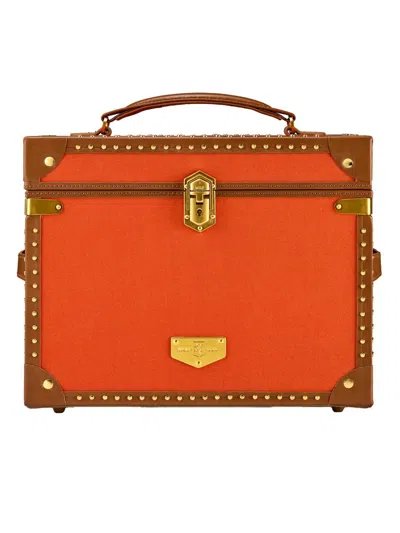 Wolf Ida Trunk Jewelry Box In Orange