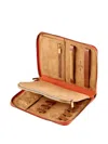Wolf Ida Zip-studded Jewellery Portfolio In Orange