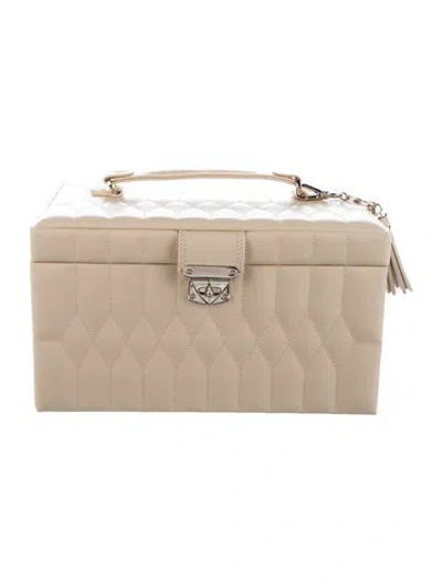 Pre-owned Wolf Jewelry Travel Case In Neutral