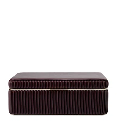 Wolf Large Bella Jewellery Box In Red
