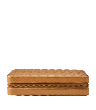 Wolf Large Lauren Jewellery Travel Case In Brown