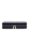 Wolf Large Leather Maria Jewellery Case In Navy