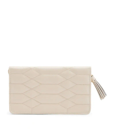 Wolf Leather Caroline Jewellery Portfolio In Ivory