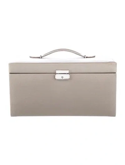 Pre-owned Wolf Leather Jewelry Case In Neutral