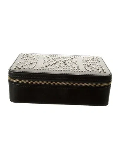 Pre-owned Wolf Leather Travel Case In Black