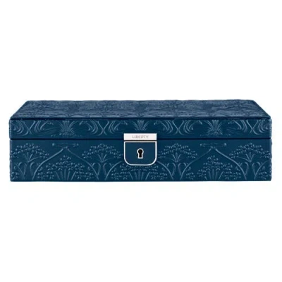 Wolf Liberty Medium Jewelry Box In Blue
