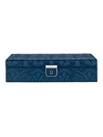 Wolf Liberty Medium Jewelry Box In Blue